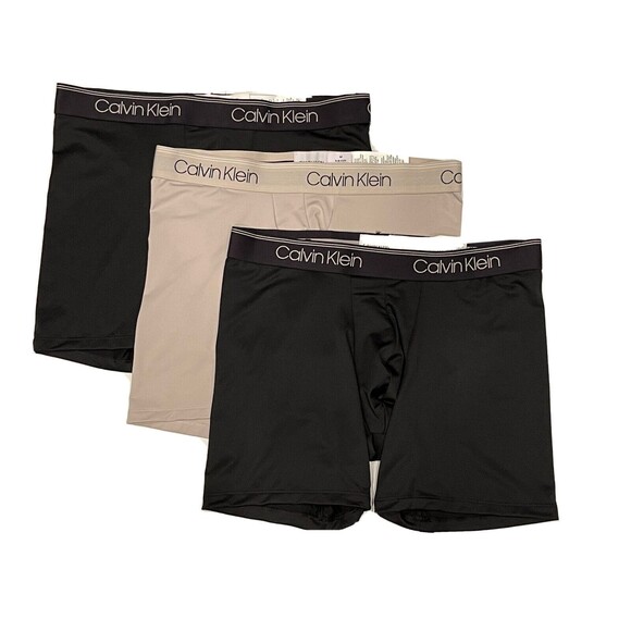 SET OF 3 Calvin Klein NB2570 Micro Stretch Boxer Brief Size M Black Gray (62) - Picture 1 of 3